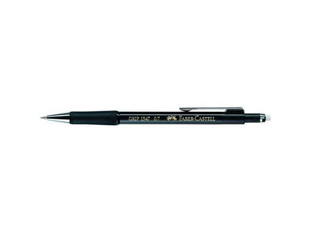 Trykkblyant FABER CASTELL 07mm sort