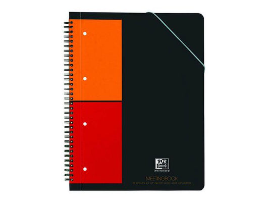 Notatbok OXFORD Int Meetingbook A4 rut