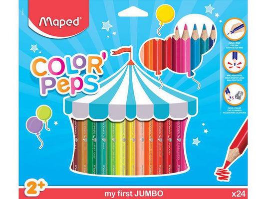 Fargeblyant MAPED Jumbo (24)