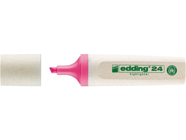 Tekstmarker EDDING 24 EcoLine rosa - 10 stk