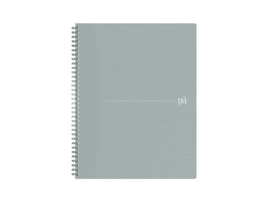 Notatbok OXFORD Origins A4+ rut 90g grå