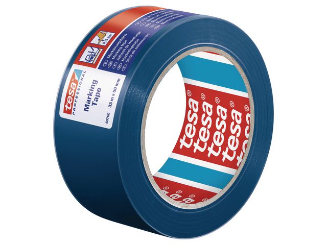 Tape TESA PVC gulv/varsel blå