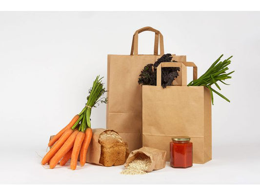 Bærepose papir m/håndtak 10L (250)