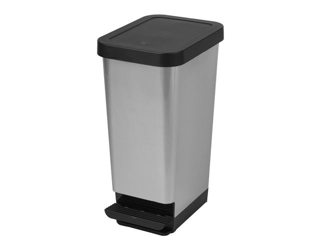 Pedalbøtte CEP karbongrå 45L