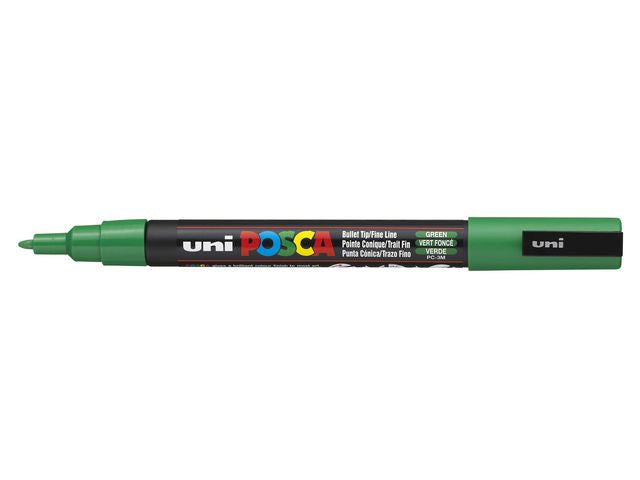 Paintmarker UNI Posca PC-3M grønn