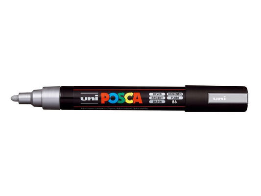 Paintmarker UNI Posca PC-5M sølv