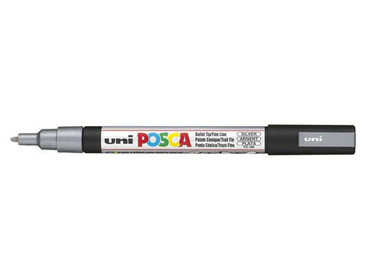 Paintmarker UNI Posca PC-3M sølv
