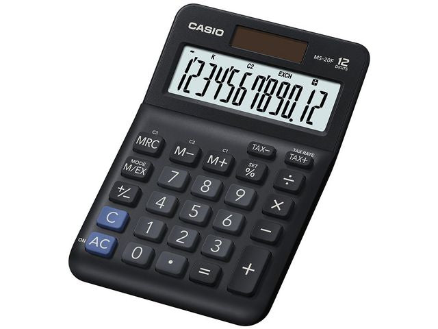 Bordregner CASIO MS-20F Mini Sort