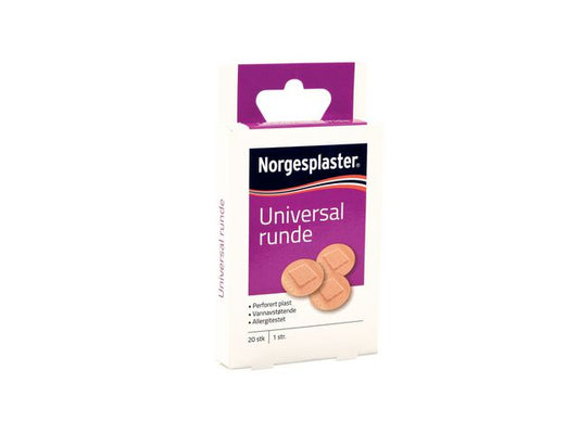 Plaster NORGESPLASTER Univ. Runde 20stk - 10 pakk