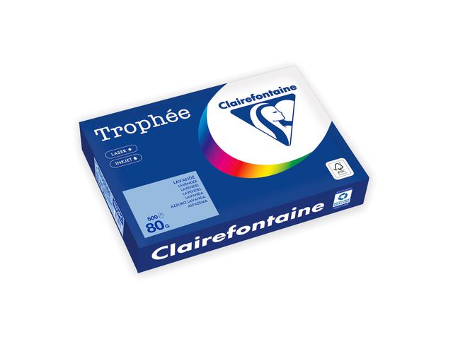 Kopipapir TROPHEE A4 80g lavendel (500)