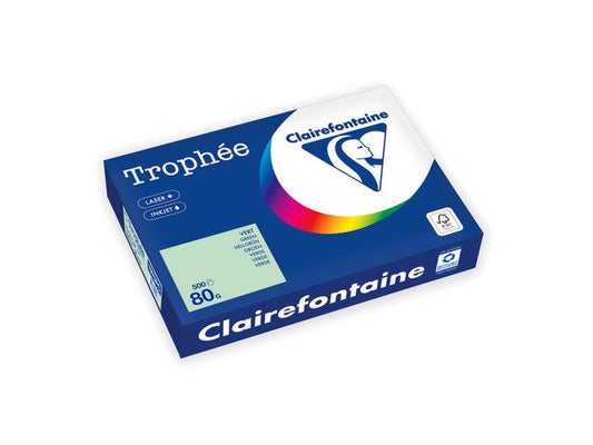 Kopipapir TROPHEE A4 80g grønn (500)