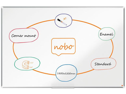 Whiteboard NOBO PremiumP emalje180x120cm