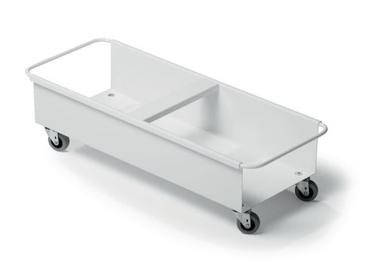 Vogn DURABLE for 2stk avf.beh. 40L hvit