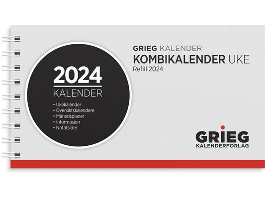 Kombikalender GRIEG 2024 spiral