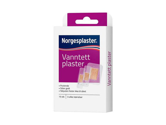 Plaster NORGESPLASTER Vanntett 3str15stk