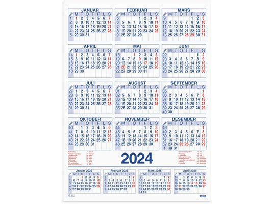 Plakatkalender GRIEG 2024 59x80 cm