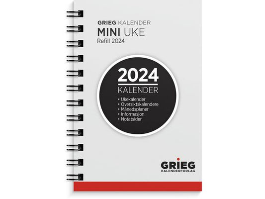 Lommekalender GRIEG Mini 2024 refill