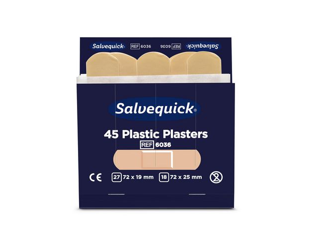 Plaster SALVEQUICK plast refill (45) - 6 pakk