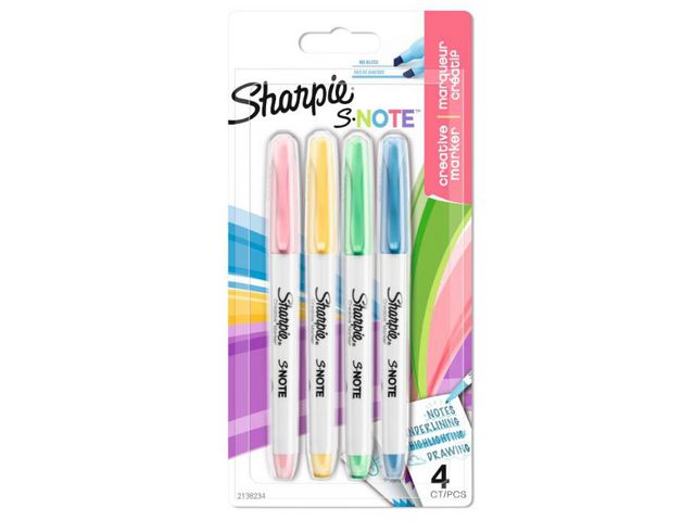 Merkepenn SHARPIE S-Note pastell (4)