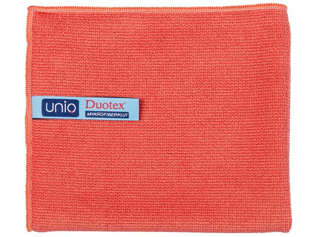 Klut UNIQ Duotex microfiber 30x35cm rød