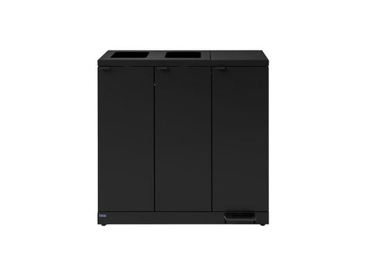 Avfallsbeholder BICA 973 3x65L Sort