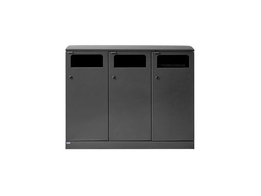 Avfallsbeholder BICA 713 ute 3x100L Antr