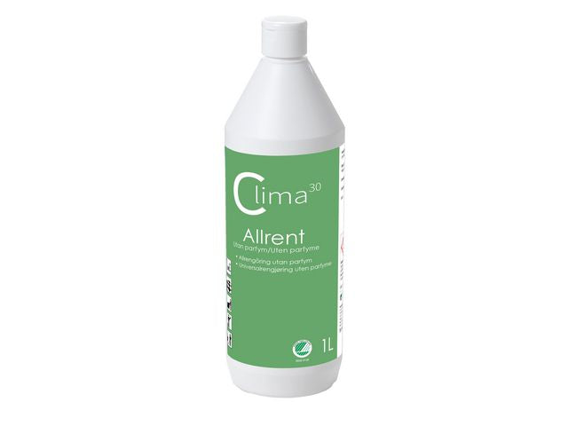 Allrengjøring CLIMA30 u/parfyme 1L