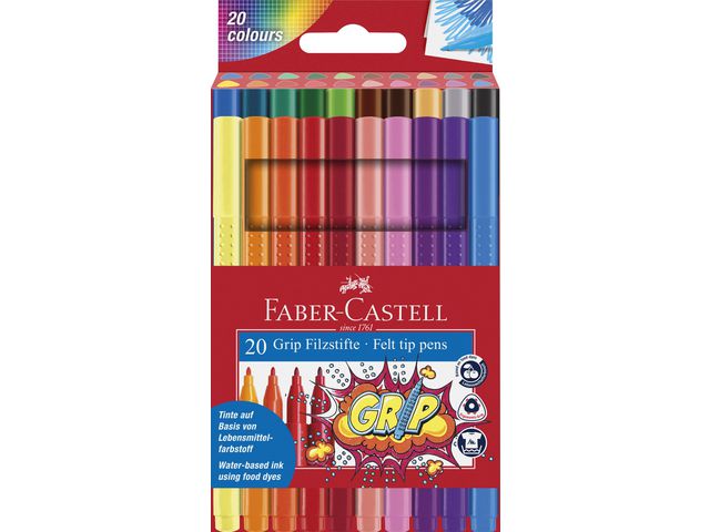 Tusj FABER CASTELL Grip Color Marker(20)