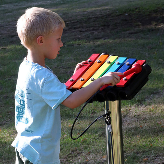 Rainbow Metallophone, utendørs metallofon