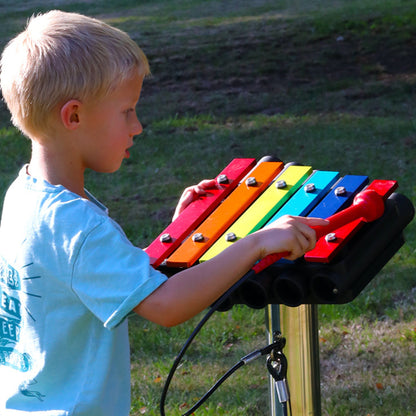 Rainbow Metallophone, utendørs metallofon