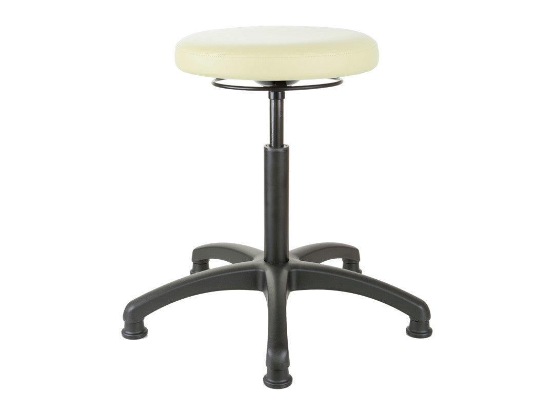 Krakk, polstret, roterende, m/beslag Beige