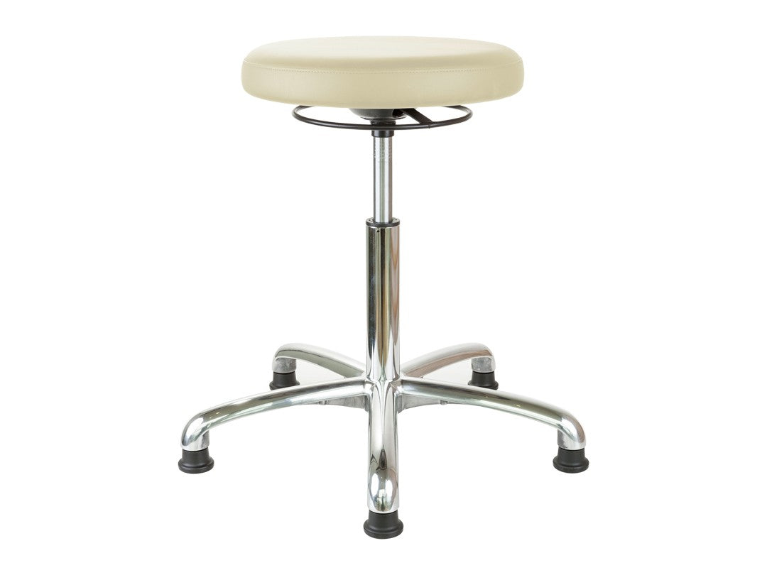 Krakk, polstret, roterende, m/beslag Beige