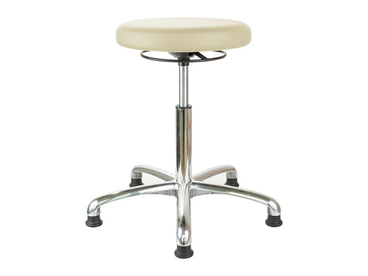 Krakk, polstret, roterende, m/beslag Beige