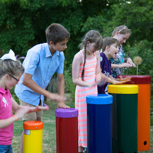 Rainbow Sambas, utendørs håndtrommer (sett med 5)