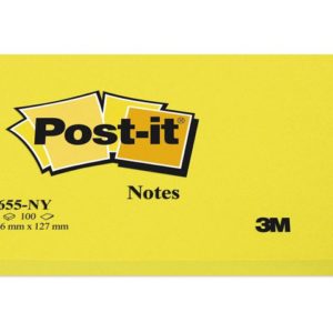 POST-IT notatblokk 76x127mm 655 neongul