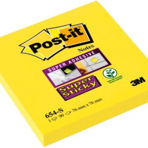 POST-IT SuperS 76x76mm 654-S gul