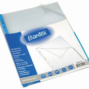 Signallomme BANTEX A4 PP 80my blå (25)