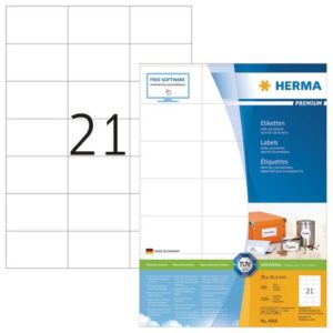 Etikett HERMA premium A4 70x42