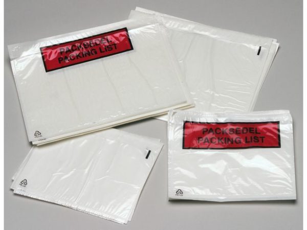 Pakkseddelpose C6 plast u/trykk (1000)