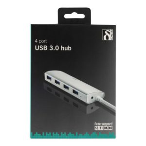 Kabel DELTACO USB 3.0 HUB 4xA 0
