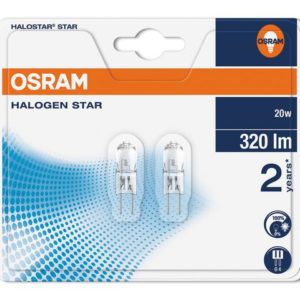 Lyspære OSRAM halostar 20W 12V G4(2)