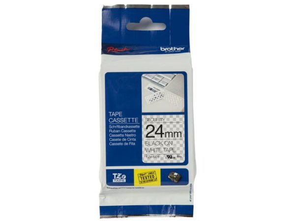 Tape BROTHER TZESE5 Safety hvit 24mm