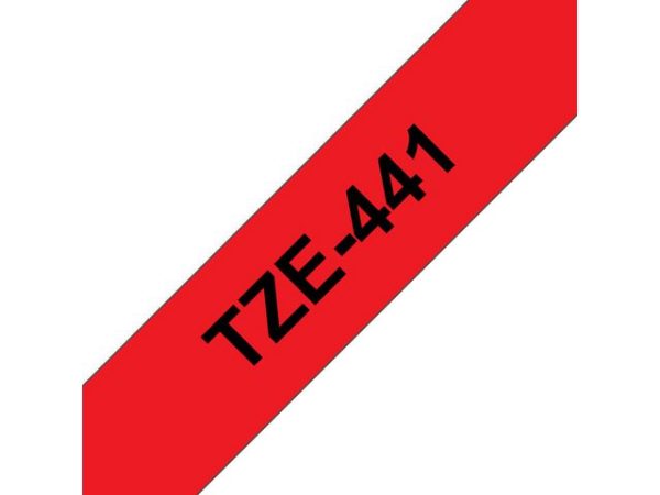 Tape BROTHER TZe-441 18mmx8m sort/rød