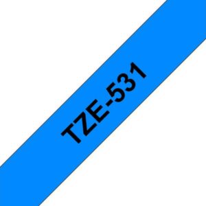 Tape BROTHER TZe-531 12mmx8m sort/blå