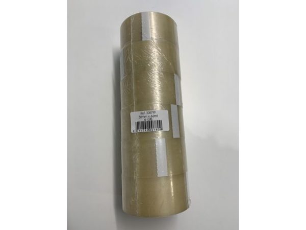 Emballasjetape PVC 50mmx66m klar(6)