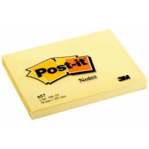 POST-IT notatblokk 76x102mm gul